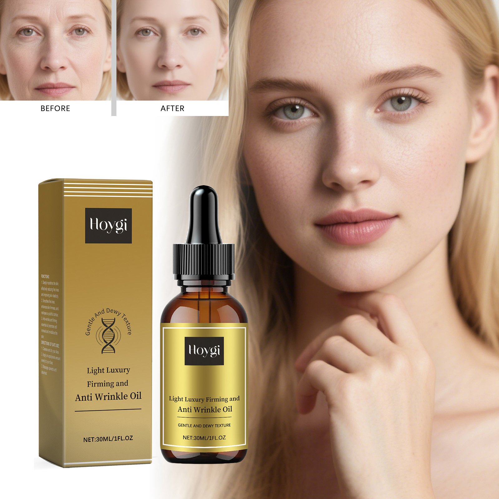 Luxury Skincare Lines - Minyak Perawatan Wajah Pengencang, Anti Kerut,