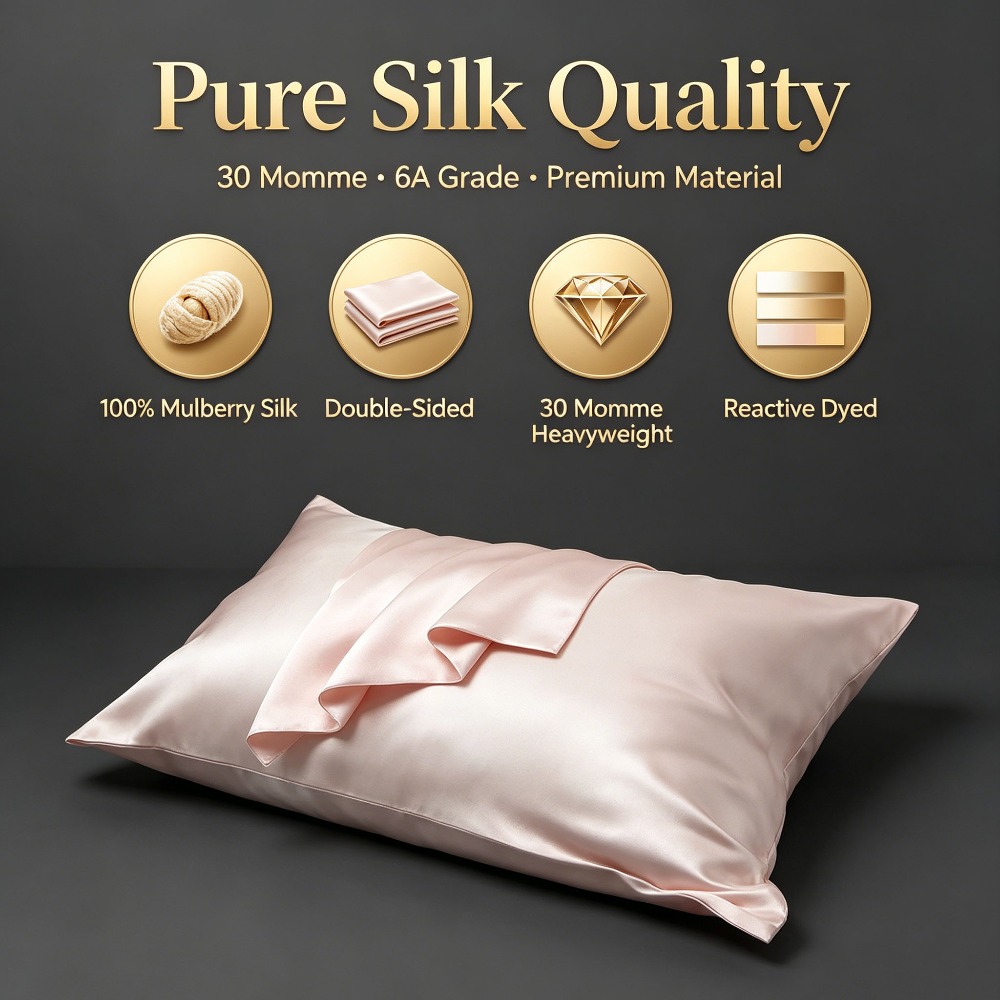 Sarung Bantal Sutra Mulberry 3 - Ultra Luxury Skincare ulasan dan harga