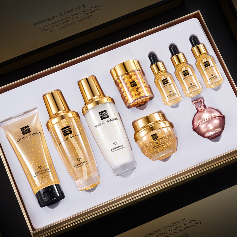 Set Perawatan Kulit Emas 24K W - Luxury Skincare Toner ulasan dan harga