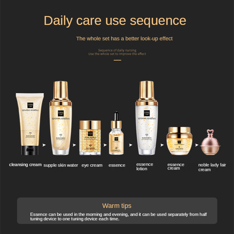 Set Perawatan Kulit Emas 24K W - Luxury Skincare Toner ulasan dan harga