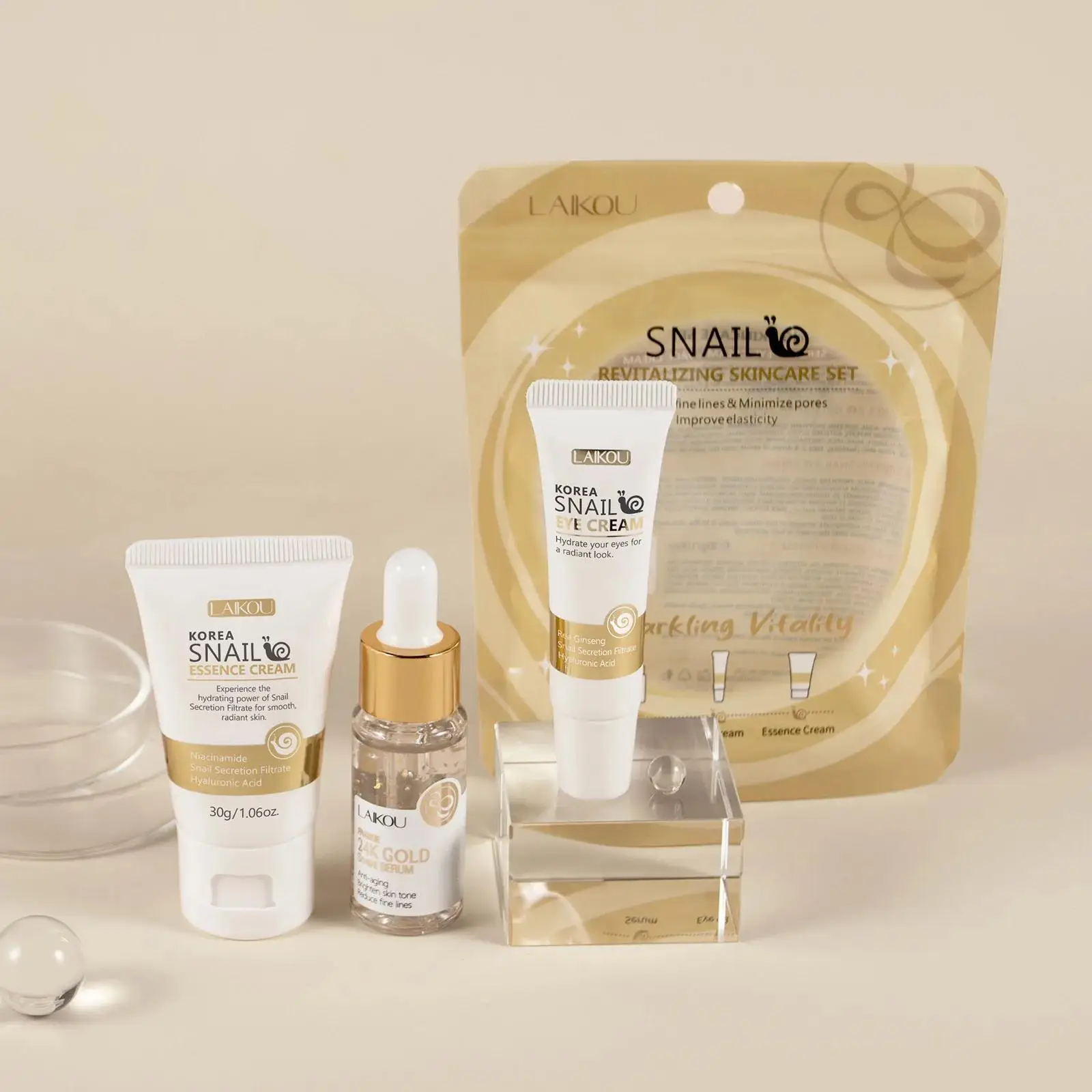 Serum Perawatan Kulit Emas 24K - Luxury Skincare Lines ulasan dan harga