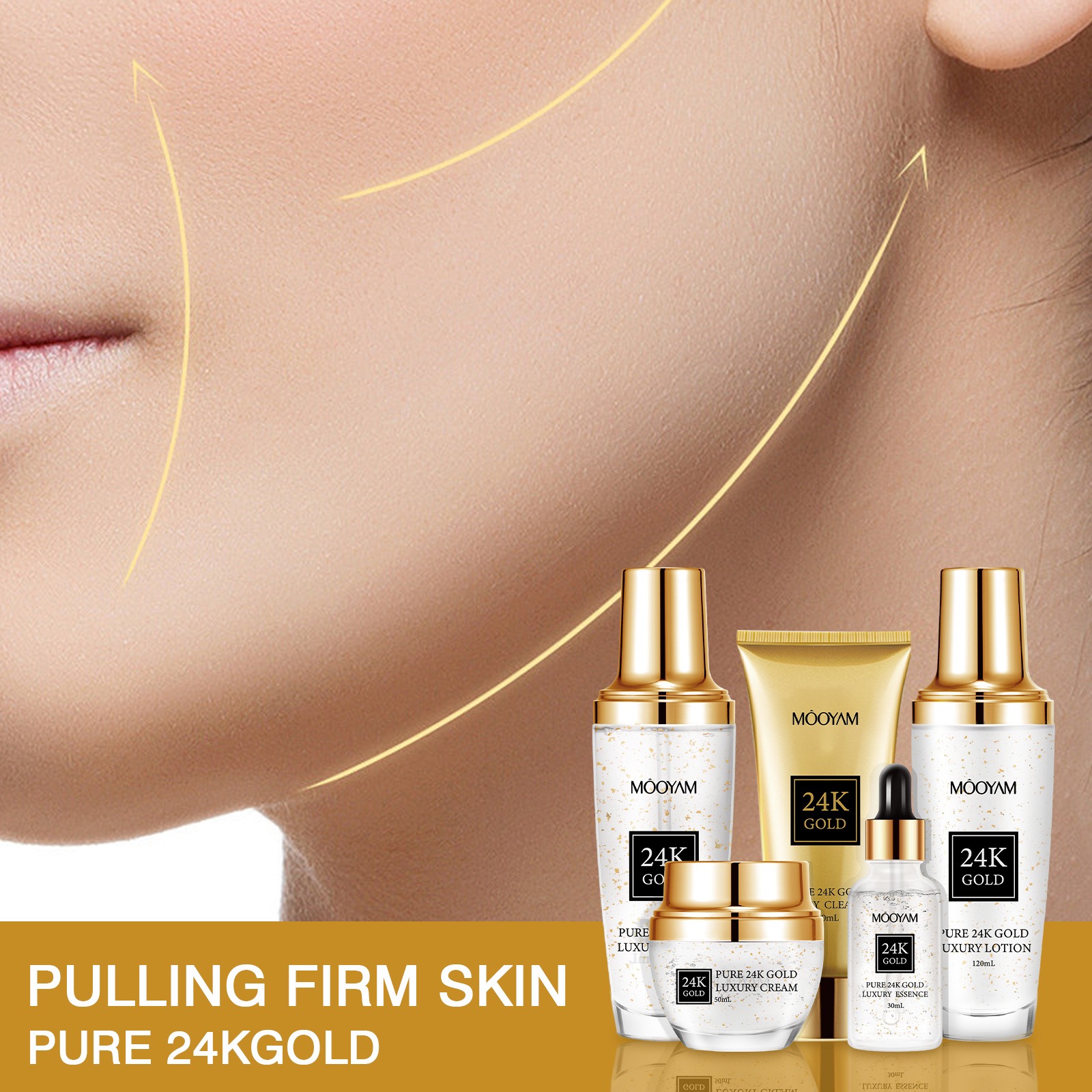 Perawatan Kulit 24K Gold LUXUR - Luxury Skincare Lines ulasan dan harga