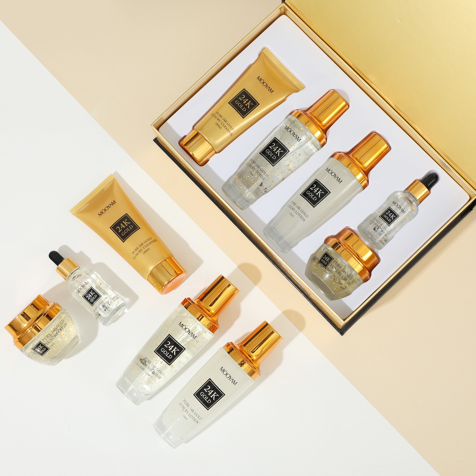 Perawatan Kulit 24K Gold LUXUR - Luxury Skincare Lines ulasan dan harga