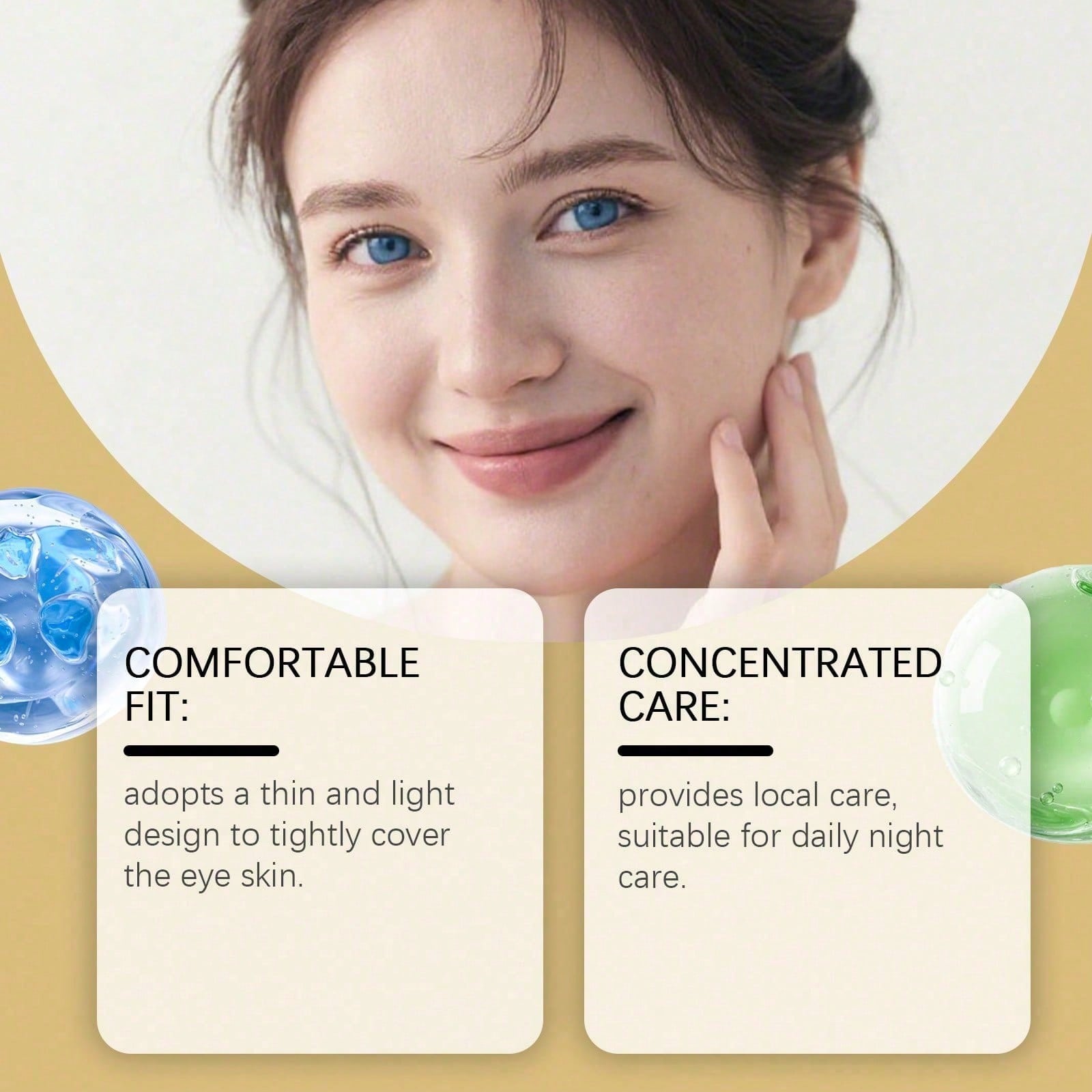 Masker Mata Emas 24K, 60 Patch - Luxury Skincare Lines ulasan dan harga